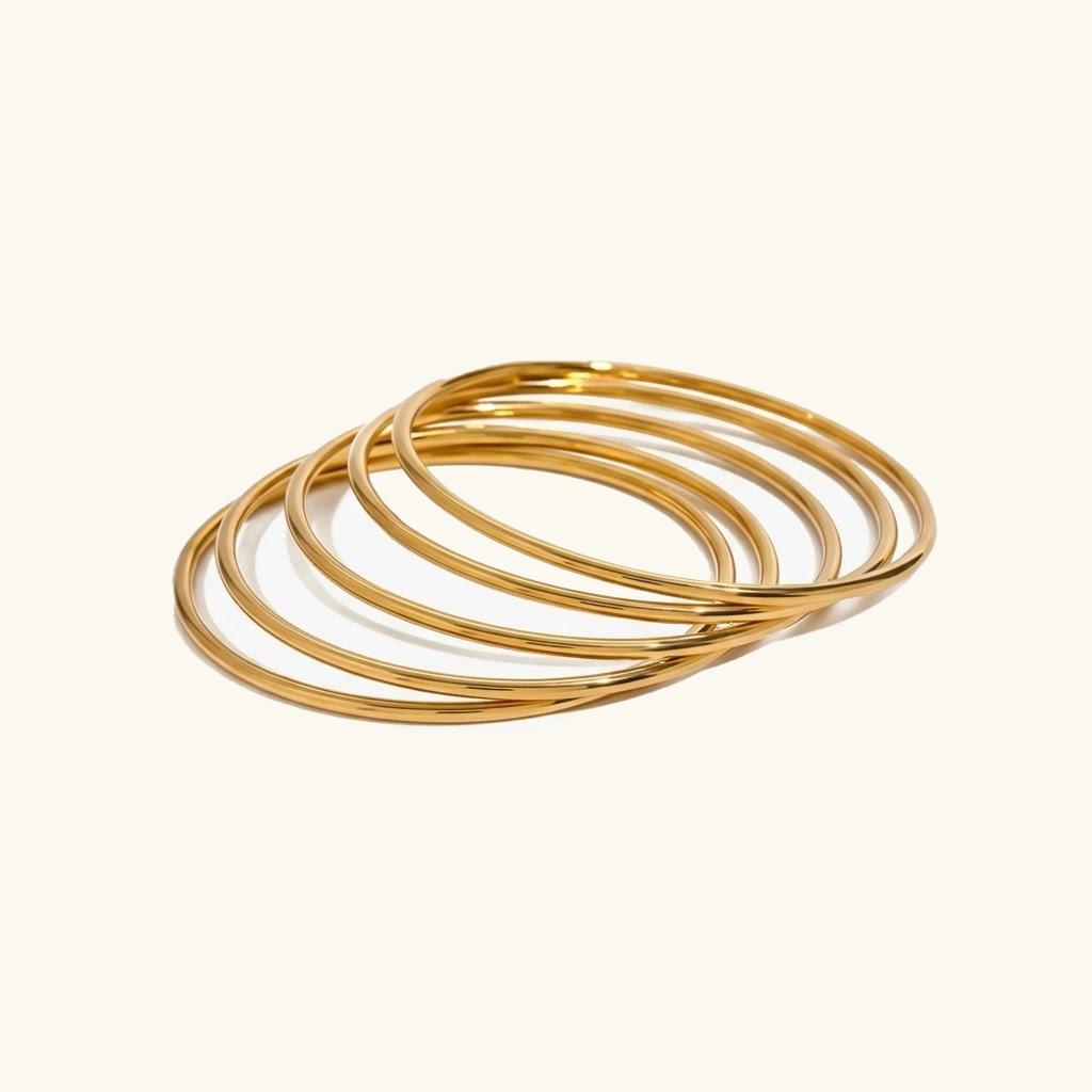 Shannon Gold Bangle Set 0