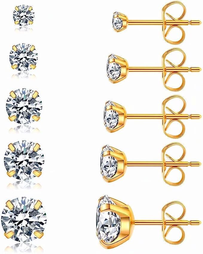 Constellation Stud Set (set of 5 Pairs) 18k Gold