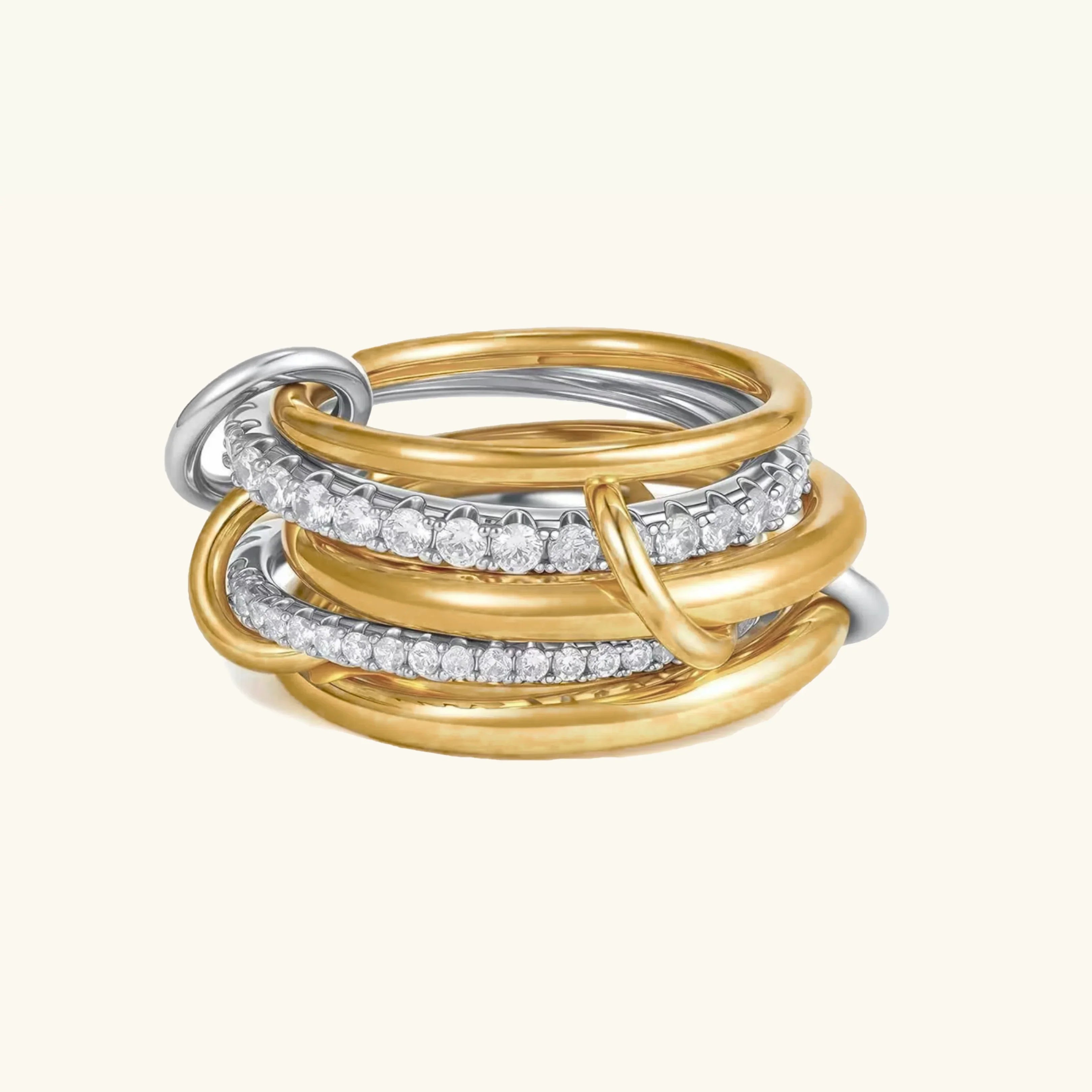 Vera Stacked Diamond Ring 0